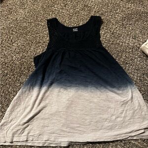 a.n.a Black and Gray Ombre Tank Top